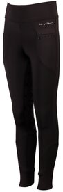 Rijbroek Equitights Rookie Full Grip zwart