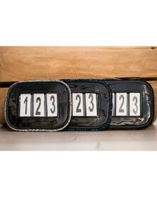 HB Showtime Hoofdstelnummers Sjabrak startnummers Lak met Glitter