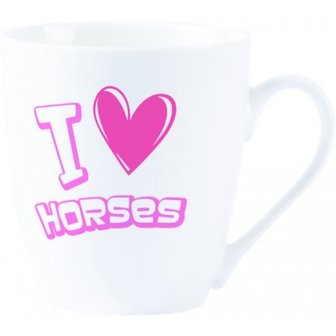 Drinkbeker I love horses