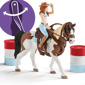 Schleich Horse Club Hannahs western rijset 