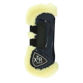 Norton XTR peesbeschermers met bont en klittenbandsluiting