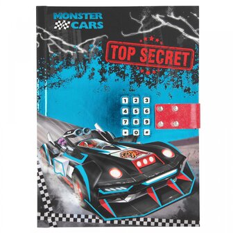 Monster Cars Dagboek met geheime code