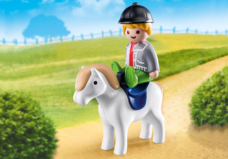 1.2.3. Playmobil Jongen met pony