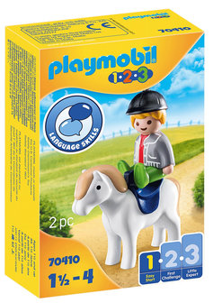 1.2.3. Playmobil Jongen met pony