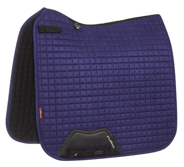 LeMieux Luxury Dressage Suede squares: Ink Blue