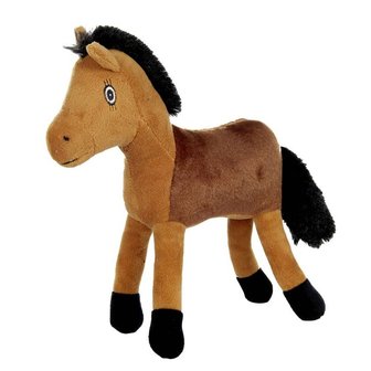 Knuffelpaardje Funny Horses 20cm met deken