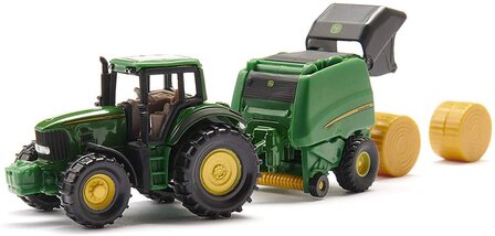 Siku 1665 John Deere + balenpers