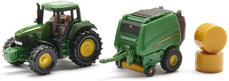 Siku 1665 John Deere + balenpers