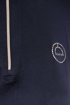 Montar Everly longsleeve polo crystal logo Navy