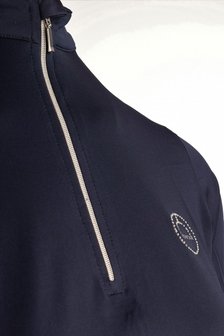 Montar Everly longsleeve polo crystal logo Navy