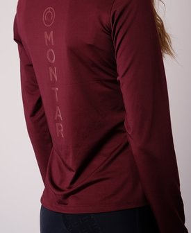 Montar Melanie longsleeve polo Plum