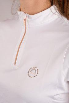 Montar Everly Polo crystal logo White-Rosegold