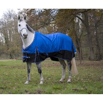 Regendeken Equitheme Tyrex 1200 blauw-zwart 0 grams