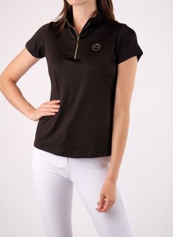 Montar Everly polo crystal logo Black-Gold