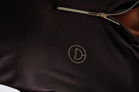 Montar Everly polo crystal logo Black-Gold