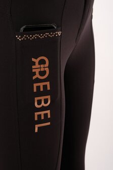 Montar Rebel broek zwart-rosegold