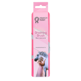 Paardenpraat Grooming Brush Medium roze