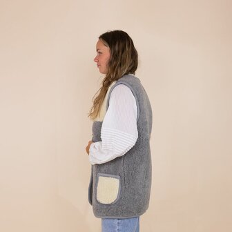 Moonrise Wollen vest Deva grijs