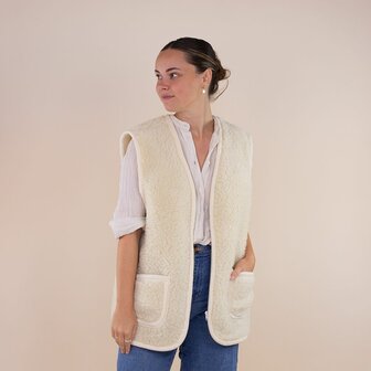 Moonrise Wollen vest Amaris Beige