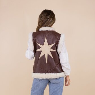 Moonrise Dames waistcoat Aylin ster bruin