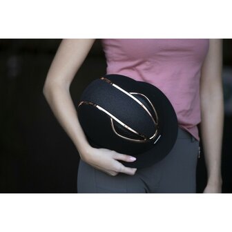 LAMI-CELL &quot;Artemis&quot; cap Zwart-Rosegold