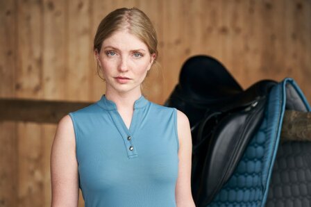 Covalliero Mouwloze Top S23 Navy