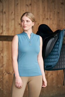 Covalliero Mouwloze Top S23 Navy