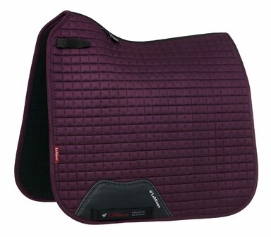 LeMieux Luxury Dressage Suede squares: Fig