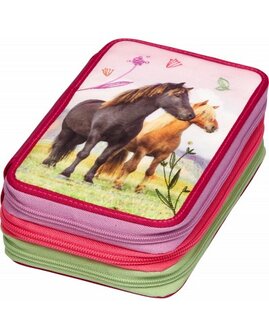  Pen etui 3 vaks Horse friends