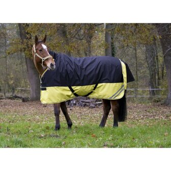 Regendeken Equitheme Tyrex Reflective 150 grams nylon gevoerd