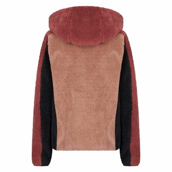 Fleece sweater Funky furry dark Rosy