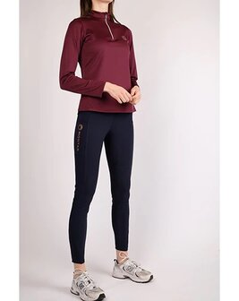 Montar Everly longsleeve polo crystal logo Plum