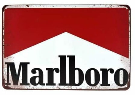 Bord "Marlboro" Retro look 30x40cm