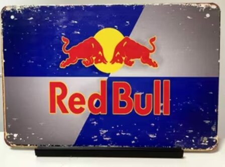 Metalen bord/sign Red Bull 20x30cm