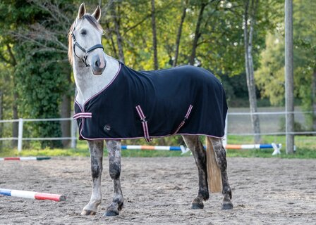 Zweetdeken Fleecedeken HKM Polar Zwart