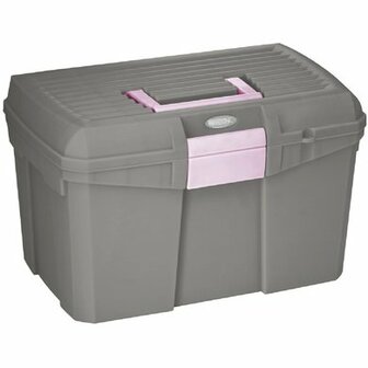 Poetskoffer Kerbl Siena Grijs-Roze