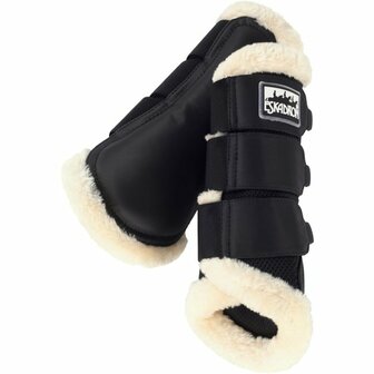 Eskadron Mesh tendon boots Fauxfur Zwart