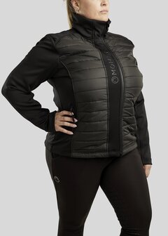 Montar Emma Curve Quilted Jacket zwart