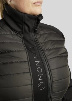 Montar Emma Curve Quilted Jacket zwart