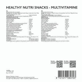 Pharmahorse Nutri Snacks Multivitamine 1kg