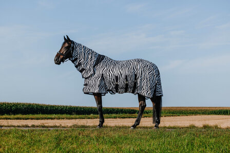 Riding World vliegendeken Belly Mesh Combo Zebra