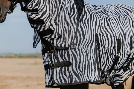 Riding World vliegendeken Belly Mesh Combo Zebra