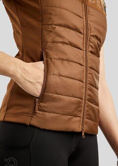 Montar Rebel Hybrid Bodywarmer Crystal Toffee