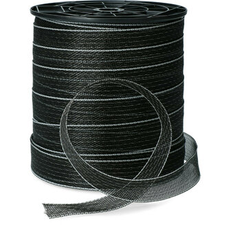 ZoneGuard 40 mm Basic afrasteringslint zwart 200 m (9 draden) 