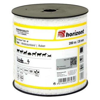Horizont afrasteringslint schrikdraad 20mm 200m