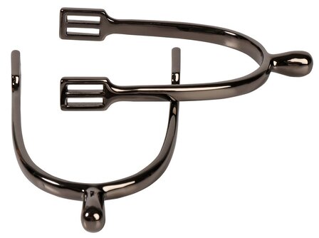 HH RVS knopsporen Gunmetal