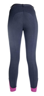 Paardrijbroek HKM Kate silicone knie blauw