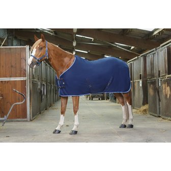 Fleece deken Riding World buiksingels blauw