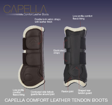 LeMieux Capella Comfort Leren peesbeschermers