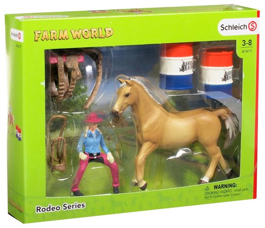 Schleich Barrel racing met Cowgirl